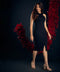 Cross Over Ponte Bodycon Dress